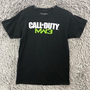 Activision Call of Duty Tshirt MW3 Mens Small Spellout Modern Warfare Black
